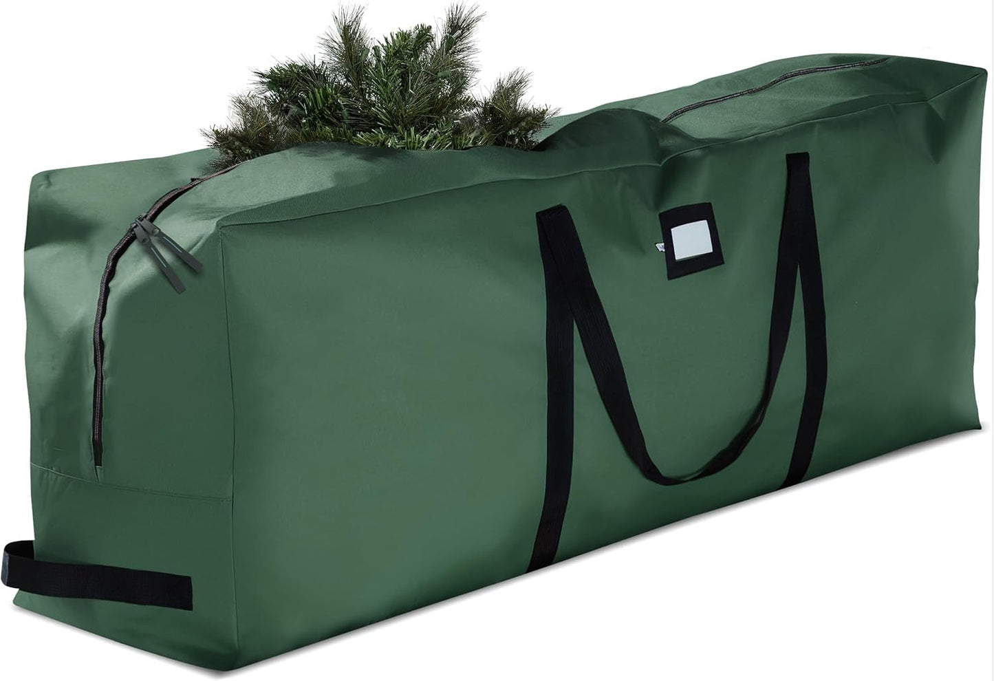 ZOBER Christmas Tree Storage Bag | 600D Oxford Fabric - Waterproof & Tear-Proof for 7.5 Ft Trees - Durable Handles - Green