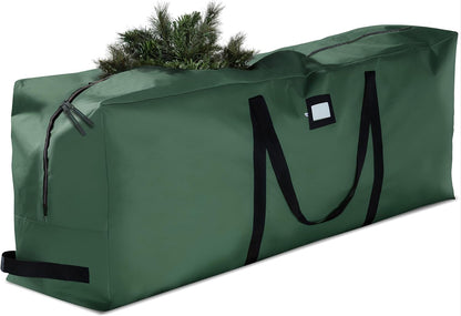 ZOBER Christmas Tree Storage Bag | 600D Oxford Fabric - Waterproof & Tear-Proof for 7.5 Ft Trees - Durable Handles - Green