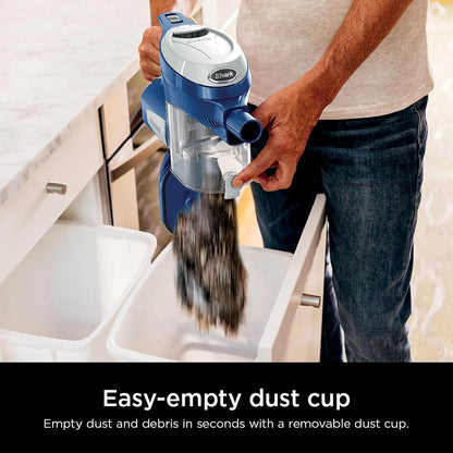 Shark HV200 Rocket Corded Stick Vacuum - Lightweight & Bagless for Carpet & Hard Floors - Blue
