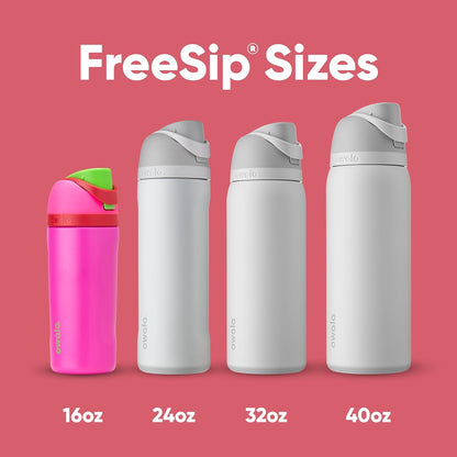 Owala Kids FreeSip Water Bottle - Insulated Stainless Steel, BPA-Free, 16 oz, All the Berries