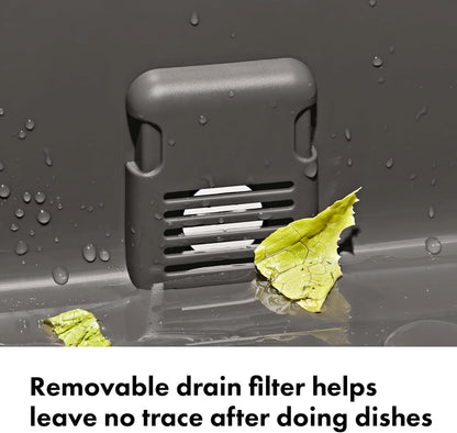 OXO Outdoor Wash, Dry & Stow System - Compact & Efficient Cleaning Solution for Camping | Portable Design