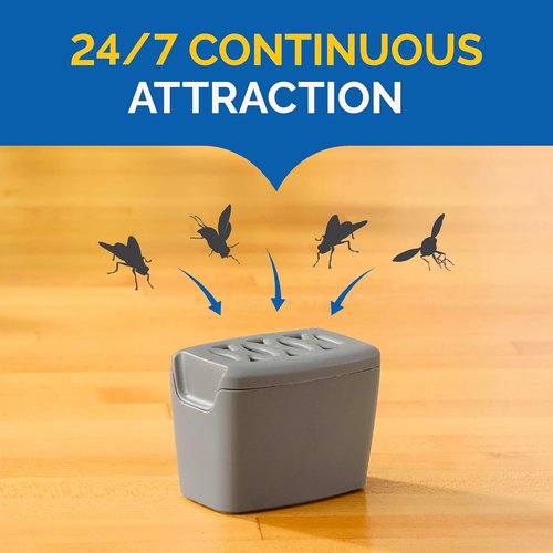 Hot Shot Flying Insect Trap - Discreet & Hassle-Free Solution for House & Fruit Flies | 6 Count