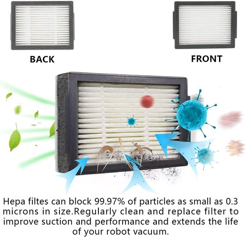 iRobot 24PK Replacement Parts Kit - Compatible with Roomba E & I & J Series - Includes Brushes & Filters