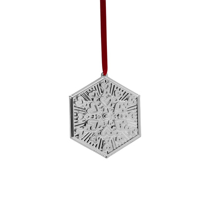 Wallace 2024 Silver Plated Snowflake Ornament 4th Edition