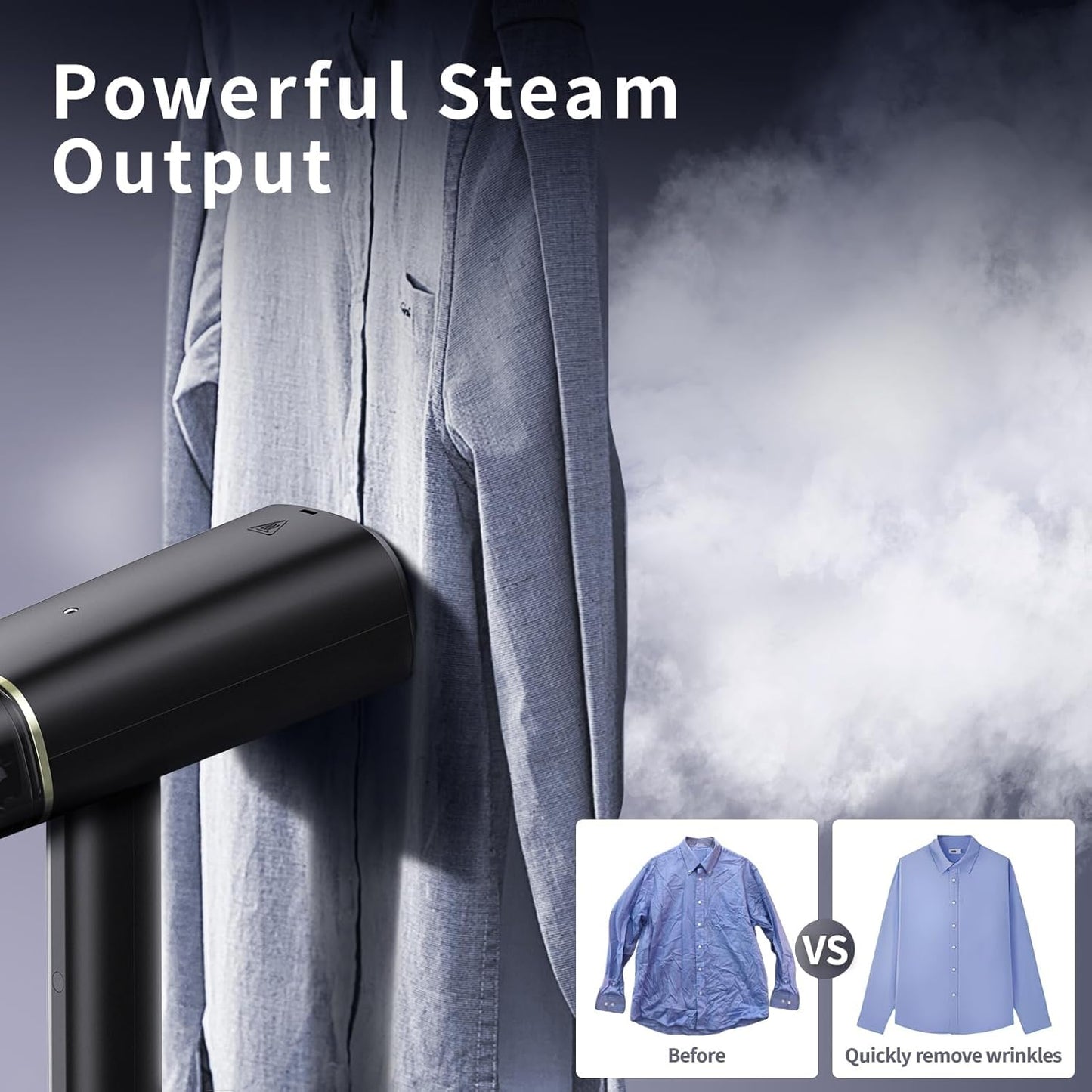 Skiennix Travel Steamer - Dual Voltage Portable Mini Clothes Steamer with European Plug Adapter | Perfect for International Travel