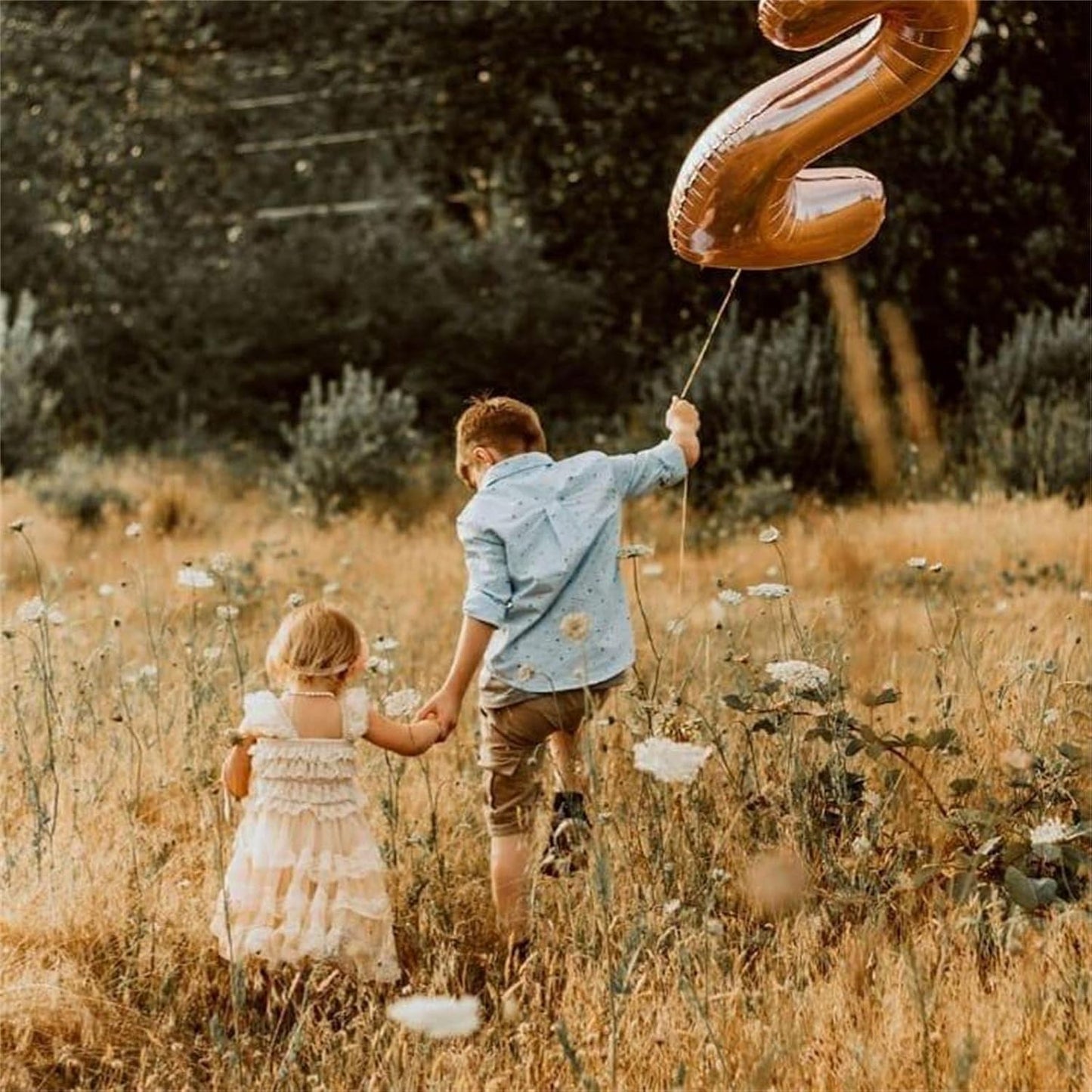 Regine Switzerland 40-Inch Rose Gold Foil Number 2 Balloon - Self-Inflating Digital Helium Decoration for Birthdays & Anniversaries