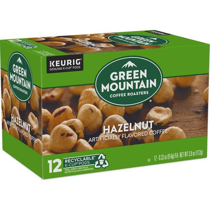 Green Mountain Coffee Roasters Hazelnut K-Cup Pods - Light Roast Coffee, 12 Count (Pack of 5)