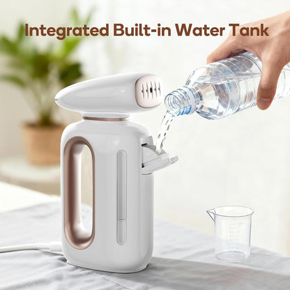 Newbealer Handheld Fabric Steamer - 850W Portable Wrinkle Remover with 30s Fast Heat-Up | 230ml Water Tank for Home & Travel