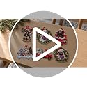 Pomeranian Christmas Ornament Flat Decor - Variation 3