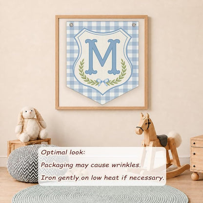 Personalized Baby Boy Name Banner - Nursery Decor Flag M