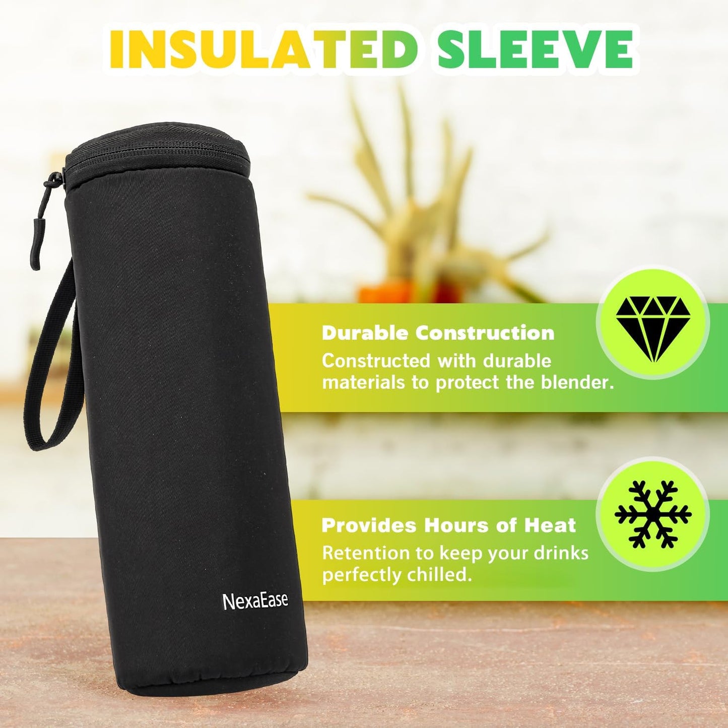 Skiennix Portable Blender - 20 OZ Personal Juicer for Smoothies & Shakes | USB-C Rechargeable, Travel Lid