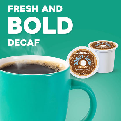 Original Donut Shop Decaf K-Cup Pods - Medium Roast Coffee, 60 Count (6 Packs of 10)