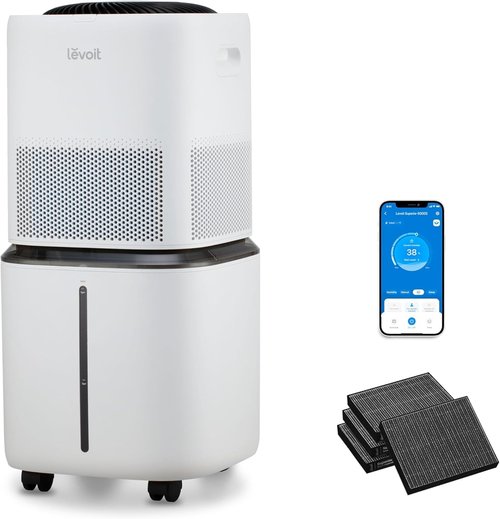 LEVOIT 6000S Smart Evaporative Humidifier - 23L Capacity, 72-Hour Run Time, Premium Filter, Sleep Mode