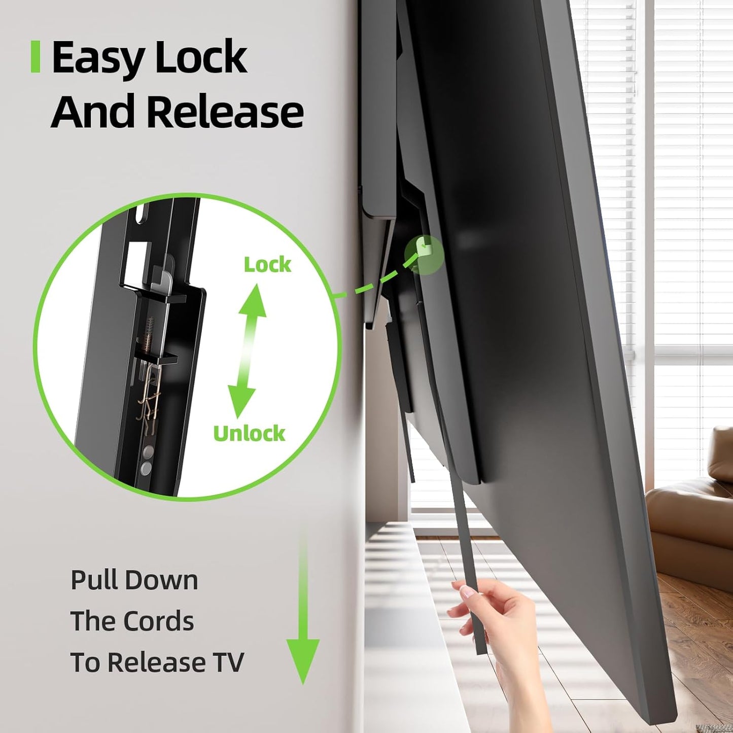 USX MOUNT Heavy Duty Fixed TV Wall Mount | Fits 65-100 Inch Flat TVs, Max Load 200 Lbs, Low Profile Design