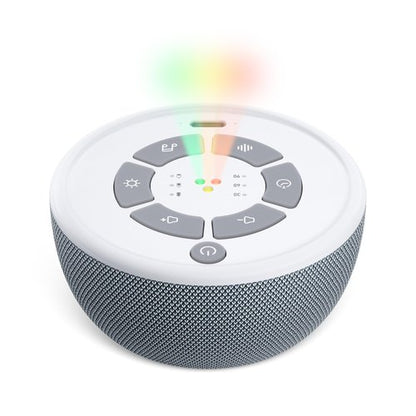 Dreamegg Portable White Noise Sound Machine, 4-7-8 Guided Visual Meditation Breathing Light, 9 Soothing Sounds, Rechargeable Sound Machine for Sleep, Anxiety Relief, Travel, Gifts, Adults