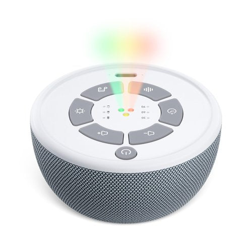 Dreamegg Portable White Noise Sound Machine, 4-7-8 Guided Visual Meditation Breathing Light, 9 Soothing Sounds, Rechargeable Sound Machine for Sleep, Anxiety Relief, Travel, Gifts, Adults