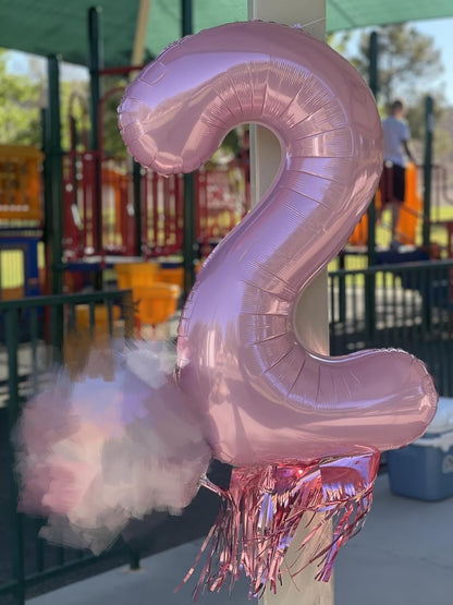 Number Balloons | 40 Inch Pearl Pink 24-Pack | Perfect for Happy Birthday & Wedding Celebrations