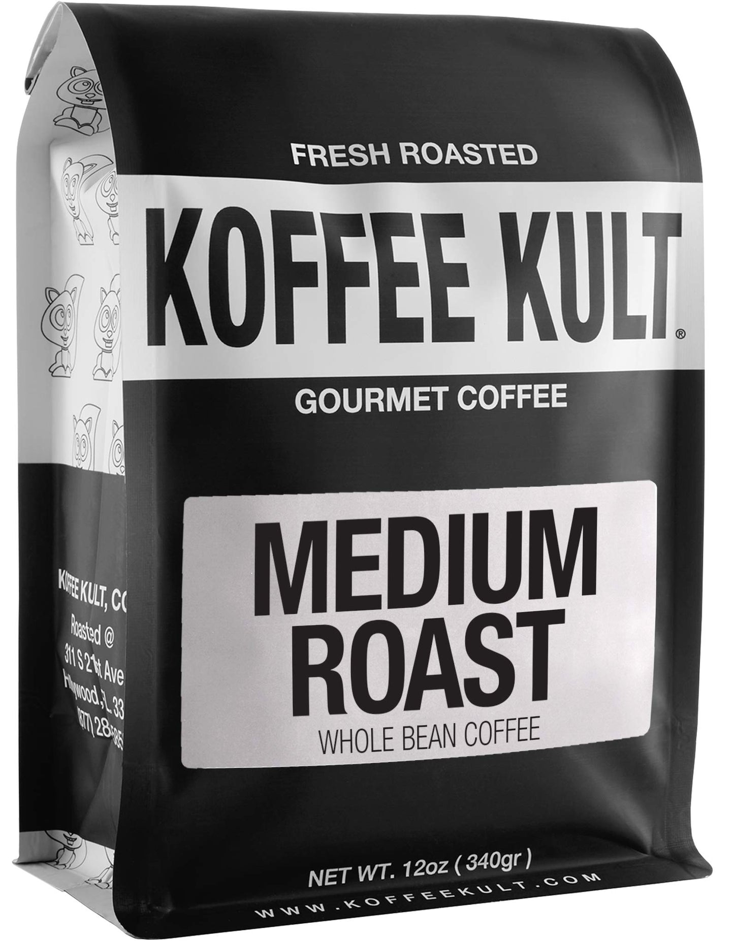 Koffee Kult Koffee Kult Medium Roast Smooth and Flavorful Medium Roast Whole Coffee Beans- Perfect for a Relaxing Cup Anytime (Medium Roast, 12oz)