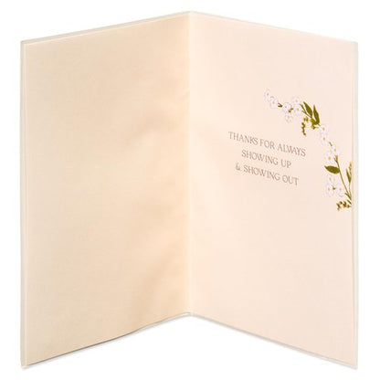 Papyrus Card for Friend (Showing Up and Showing Out)