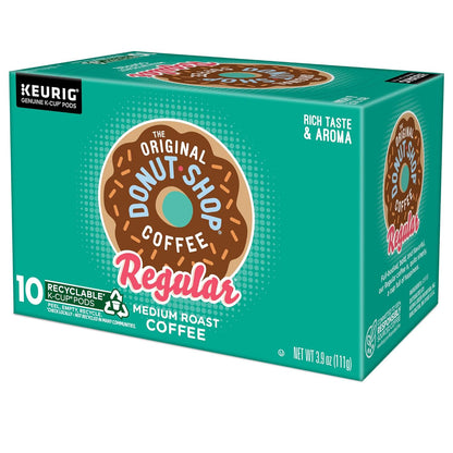Original Donut Shop K-Cup Pods - Medium Roast Coffee, 60 Count (6 Packs of 10)