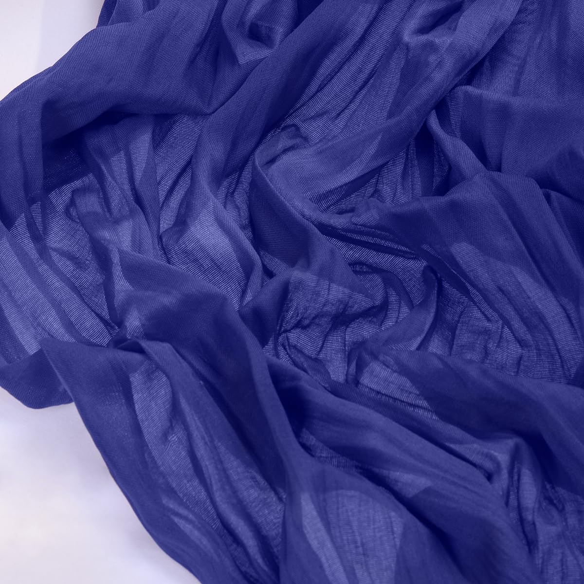 Socomi Royal Blue Cheesecloth Table Runner - 120 Inch Boho Rustic Decor for Weddings & Events