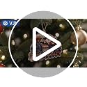 Santa Train 250 Anniversary Christmas Ornament Acrylic Patriotic USA Celebration