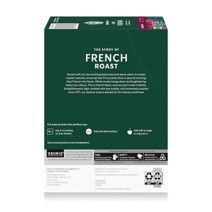 Starbucks K-Cup Coffee Pods - Dark Roast French Roast | 100% Arabica, 22 Pods Per Box