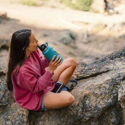 Hydro Flask 32 oz Wide Mouth Straw Lid Black