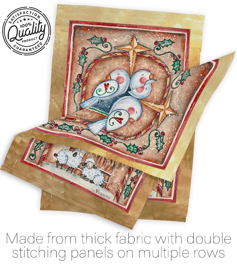Nativity Doves Flag Wall Banner - 28x40 In House Flag for Indoor/Outdoor Decor
