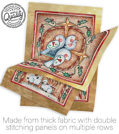 Nativity Doves Flag Wall Banner - 28x40 In House Flag for Indoor/Outdoor Decor