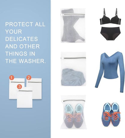 Honeycomb Mesh Laundry Bags - Durable Delicate Washing Machine Bags | XXS Trial Size (1PC)