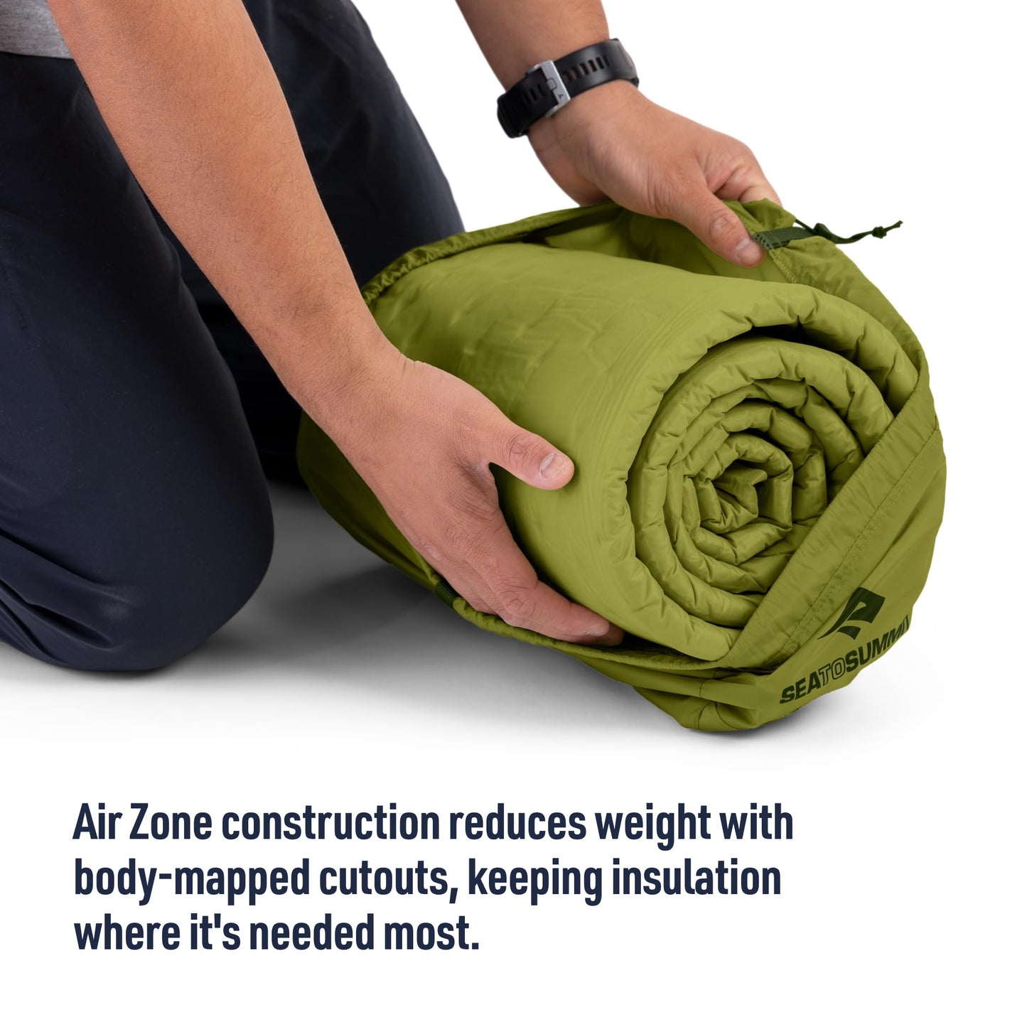 Sea to Summit Camp Self-Inflating Foam Sleeping Mat for Camping and Backpacking - Tapered - Regular (72 x 22 x 1.5 inches)
