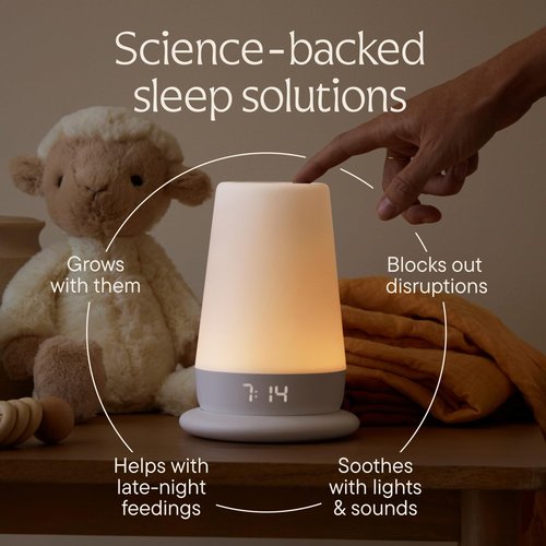 Hatch Baby Sound Machine, Night Light | Sleep Support | Registry Essential, Routine Builder, Time-to-Rise Alarm Clock, White Noise, Nursery Stories, Toddler Kids (Wi-Fi) (White)