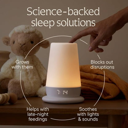 Hatch Baby Sound Machine, Night Light | Sleep Support | Registry Essential, Routine Builder, Time-to-Rise Alarm Clock, White Noise, Nursery Stories, Toddler Kids (Wi-Fi) (White)