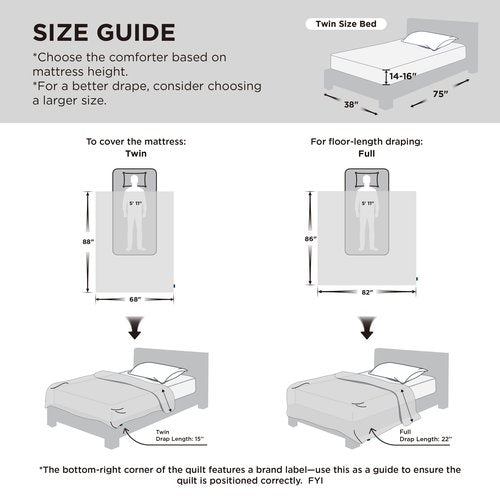 Bedsure Comforter Duvet Insert - Quilted Comforters Twin XL Size, All Season Duvet, GentleSoft Down Alternative Bedding Blanket, with 8 Tabs, Gifts for Women/Men, Purple, Twin XL 92 x 68 Inches