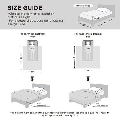 Bedsure Comforter Duvet Insert - Quilted Comforters Twin XL Size, All Season Duvet, GentleSoft Down Alternative Bedding Blanket, with 8 Tabs, Gifts for Women/Men, Purple, Twin XL 92 x 68 Inches