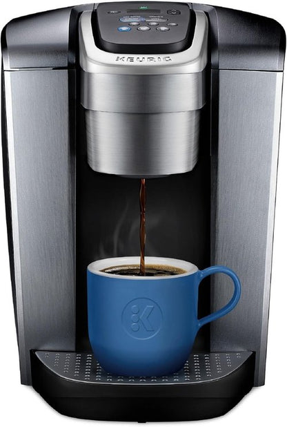 Keurig K-Elite Coffee Maker - Programmable Single Serve with Strength Control & Iced Coffee Capability | Brushed Silver, 8-12oz