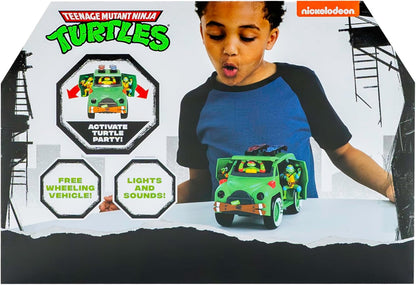 Teenage Mutant Ninja Turtles | Turtle Party Cruiser with Lights & Sounds | Vintage Interactive Play for Ages 3+