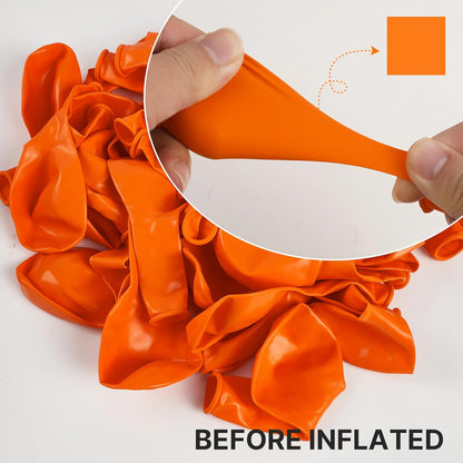 PartyWoo Orange Balloons - 50 Pcs Mini 5-Inch Latex Balloons for Fall Celebrations & Events