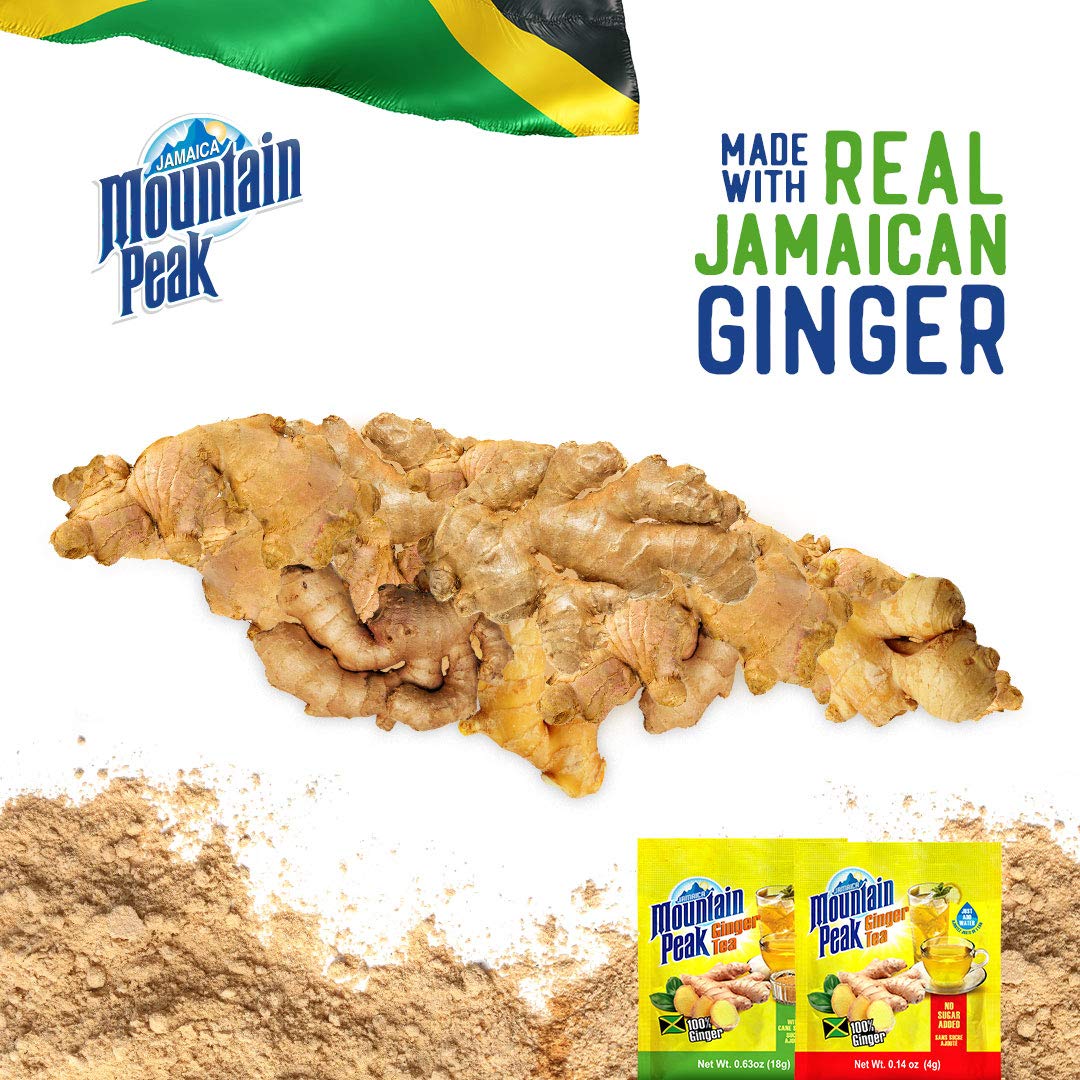 Jamaica Mountain Peak Original Ginger Tea, Sweetened,1.98 Ounce (Pack of 3)