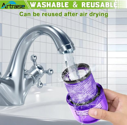 Artraise Vacuum Filter Replacement - Compatible with Dyson V15 & V11 Models | 3-Pack Filters