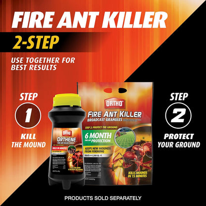 Ortho Orthene Fire Ant Killer - Effective Mound Treatment, Kills Queens, No Watering Needed | 12 oz. (2-Pack)
