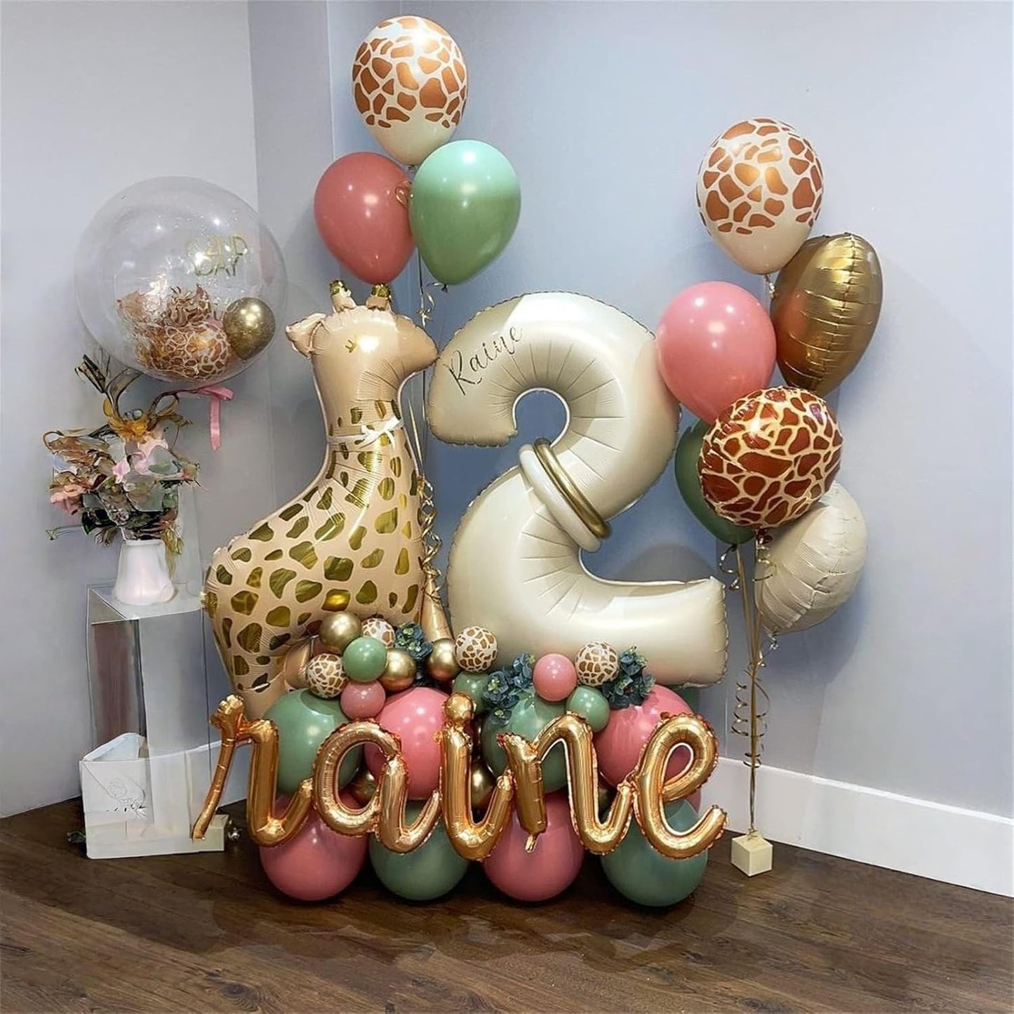 Regine Switzerland 40-Inch Number 7 Balloon - Giant Self-Inflating Apricot Foil for 7th Birthday & Baby Shower Decor
