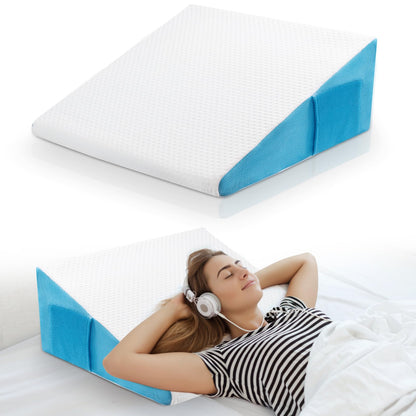 Eastern Maison Healthy Wedge Pillow（24 * 24 * 8）, Triangular Leaning, Back Cushion, Comfortable Sleep, Pleasant Rest. Always Have at Home.