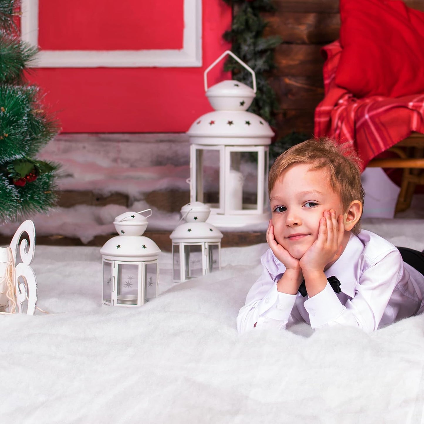 Snow Blanket - 3x8 FT Thick Artificial Christmas Snow Blanket for Holiday Displays & Decorations