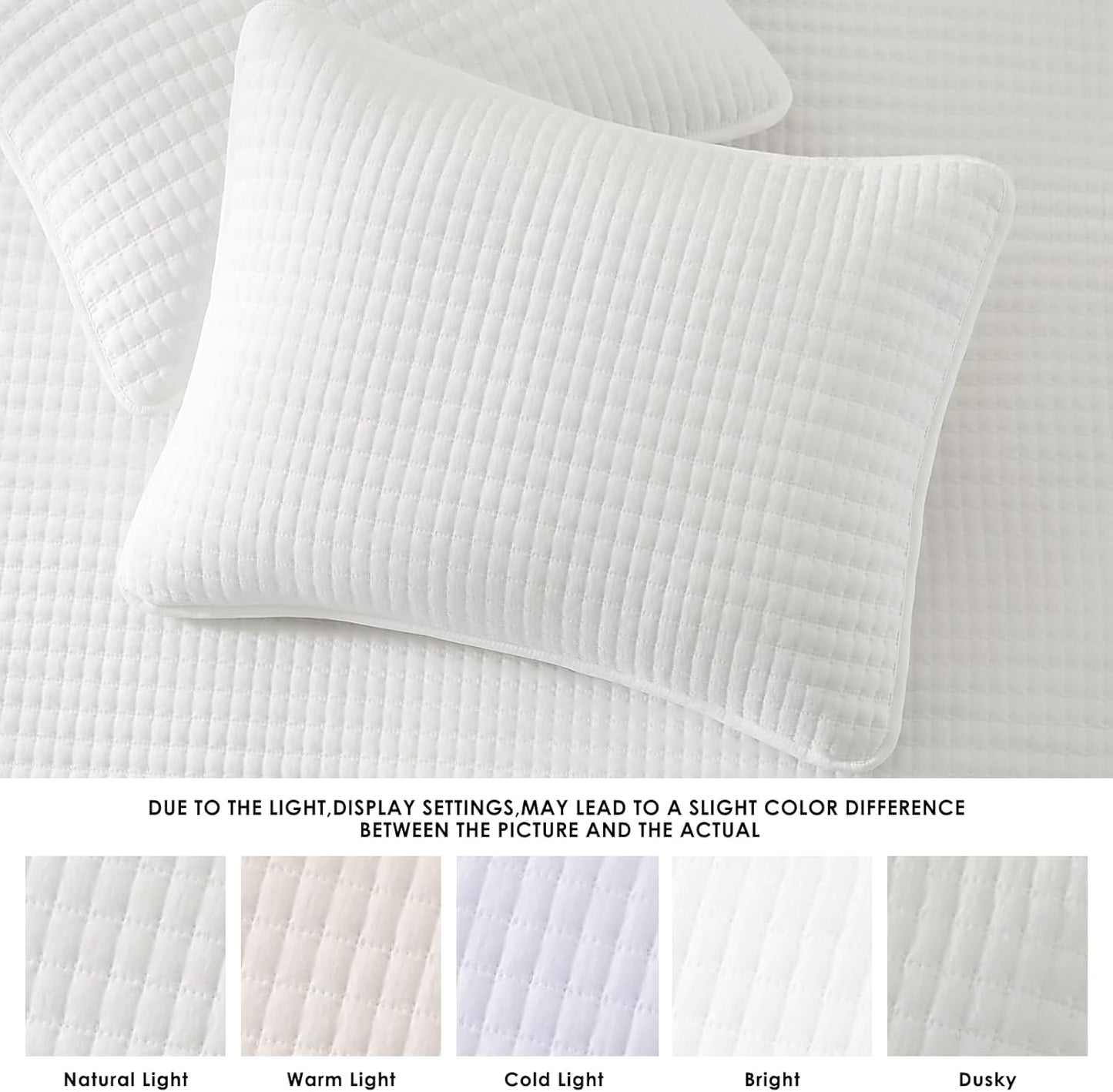 WRENSONGE King Size Quilt Bedding Set - 3 Piece Lightweight Summer Coverlet | Soft Bedspread with 2 Pillow Shams