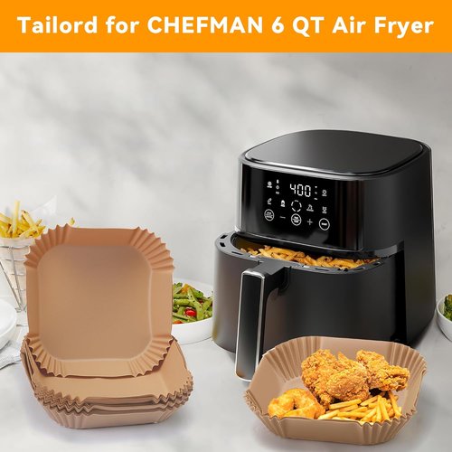 Air Fryer Liners - Parchment Paper for 6 QT Compact Airfryer | 120 Pcs for Easy Cleanup