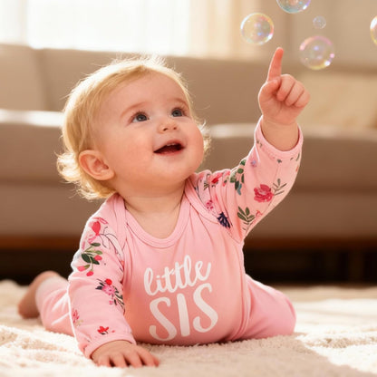 AMAWMW Newborn Baby Girl Sleeper Gown - Long Sleeve Stripe Nightgown | Essential Pajamas Gift