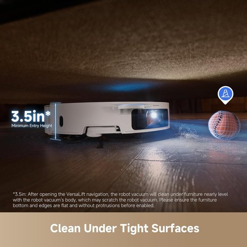 DREAME X50 Ultra White Robot Vacuum & Mop - 20,000Pa Suction, Auto-Empty, Self-Cleaning, 360° Navigation