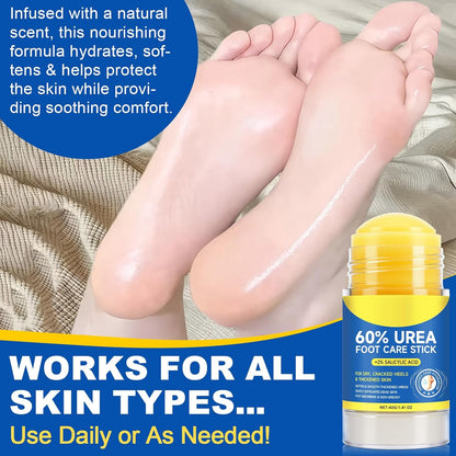 Skiennix Urea Cream Stick - Maximum Strength 60% Urea & 2% Salicylic Acid for Dry Cracked Skin | 1.4oz